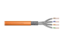 DIGITUS - Samlet kabel - 250 m - 5 mm - SFTP, PiMF - CAT 7 - IEEE 802.3an/IEEE 802.5 - halogenfri, riser, solid, campus - oransje, RAL 2000