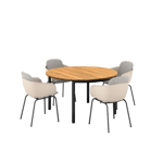 Patio Dining Table Ø133 + Patio Chair no. One S2