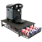 Tassimo 60 Pod Holder Drawer in Black Coffee Machine Stand Pod Drawer | M&W