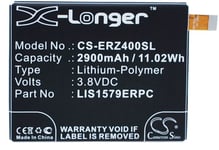 Kompatibelt med Sony Ericsson Xperia Z4 Compact, 3.8V, 2900 mAh