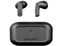RYGHT MINO On Ear Headset Bluetooth® Stereo Black Microphone Noise Reduction Battery Charging Display, Headset, laddningsfodral, Touch Control