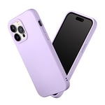 RhinoShield Coque Compatible avec [iPhone 14 Pro Max] | SolidSuit - Coque Fine avec Technologie d'absorption des Chocs et Finition Premium Mate - Violet Lilas