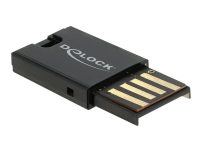 Delock - Kortläsare (microSD, microSDHC, microSDXC, microSDHC UHS-I, microSDXC UHS-I, microSDHC UHS-II, microSDXC UHS-II) - USB 2.0