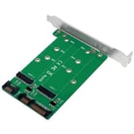 Logilink LogiLink Carte d'interface 2x SATA - M.2 SSD