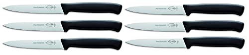 F. Dick ProDynamic Couteau de cuisine (longueur de lame 11 cm, couteau de chef pour petites tâches de coupe, lame en acier X55CrMo14, dureté 56° HRC) 82620112, Noir
