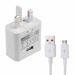 For Samsung Fast Charger Plug & 3M Long USB Cable  For Samsung Galaxy J1 J3