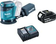 Makita DBO180Z 18V Orbital Sander + BL1850 18v 5.0Ah Battery & DC18RC Charger