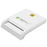 Techly Compact USB 2.0 Smart Card Reader/Writer White I-Card cam-usb2ty