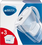 BRITA Marella Fridge Water Filter Jug, 2.4L - White. Includes 3 X MAXTRA+ Filter