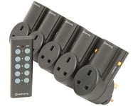 SET OF 5 REMOTE CONTROL WIRELESS PLUG IN MAINS SOCKET WALL PLUGS 350.115UK