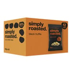 Simply Roasted – Black Truffle Crisps 12 x 93g Share Bag | 50% less fat | 25% less salt | Less than 99 calories | triple roasted crunchy potato crisps (Box of 12 x 93g bags)