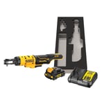 DEWALT Skralle 12V 1/4" DCF504L1G med batteri og lader