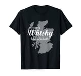 Whisky Drinker Gag Design Rescuer Of Whiskey Trapped Bottles T-Shirt