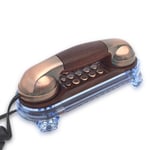   Landline Wired Telephone Retro Desktop Corded Phone Handset Wall Mounted9776