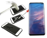 Full Frame Glas skydd Samsung Galaxy S10 (G973F) (Svart)