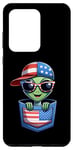 Galaxy S20 Ultra Alien 4th July USA Flag In Pocket America Mom Dad Case