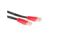 Act Cat5e Utp Cross-Over Patchcable Black With Red Connectorscat5e Utp Cross-Over Patchcable Black With Red Connectors Netzwerkkabel (Ib6120)