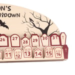 Halloween Advent Calendar 2023 31 Days Halloween Moving Wooden Block Countdown