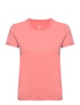 Essential Mesh Detail Tee Sport T-shirts & Tops Short-sleeved Coral Casall
