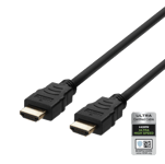 HDMI-kabel Deltaco Ultra High Speed, 8K@60Hz, 1 meter - Svart