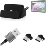 Docking Station for Acer Iconia Tab P10 + USB-Typ C und Micro-USB Connector