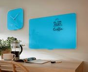 Leitz Cosy - Whiteboard-Tavla - Väggmonterbar - 800 X 600 Mm - Tempererat Glas - Magnetisk - Lugn Blå