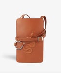 The Case Factory Smart Crossbody Väska Vegetable Tanned Snake Brun