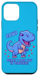 iPhone 12 mini Rawr Means I Love You In Dinosaur with Big Blue Dinosaur Case
