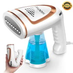 1600W Foldable Portable Handheld Clothes Steamer - Replaceable 250ml Water Tank