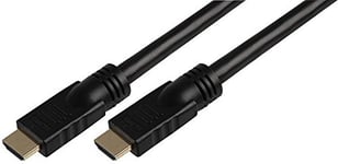 Pro Signal PSG03870 High Speed 4K UHD HDMI Lead, 24AWG, Male to Male, Gold Plated Contacts, 2m Black