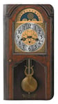 Grandfather Clock Antique Wall Clock PU Leather Flip Case Cover For Motorola Moto G6