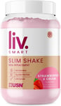 USN Liv.Smart Slim Shake Strawberries & Cream 550G - High Protein (21G) Meal Rep