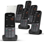 Gigaset SL800 Pro VOIP Cordless Phone, Six Handsets