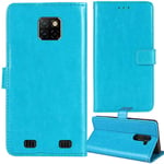 Lankashi Stand Premium Retro Business Flip Leather Case Protector Bumper For Doogee S88 Pro 6.3" Protection Phone Cover Skin Folio Book Card Slot Wallet Magnetic（Blue）