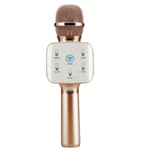 INF Karaoke Mikrofon Med Bluetooth Högtalare 3w – Roséguld