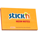 Notisblock 76x127 100 Blad Neon Orange