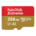 SanDisk Extreme Micro/SDXC 256GB 160MB/s A2 Gaming