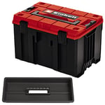 Einhell E-Case M Tool Storage Case with Organiser Insert - Power Tool Box, Stackable, Lockable, Splash-Proof, Protective Storage and Transport of Tools and Accessories