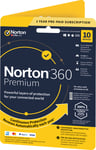 Norton 360 Premium antivirusprogram - 10 enheter (onlineprenumeration)