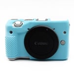 Canon EOS M3 18-55mm - kameraskal mjukt flexibelt skyddande silikon kamerahus Blå