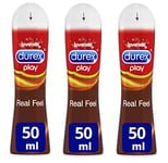 Durex Real Feel Lubricant, 50 ml, Pack of 3