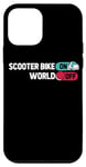 Coque pour iPhone 12 mini Trotinette Scooter Moto Motard - Patinette Mobylette