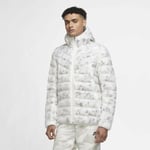 Nike Synthetic Fill Downfill Jacket Sz L White Black New CU7712 100