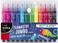 Derform Jumbo felt-tip pens 12 KIDEA colors