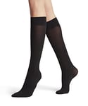 FALKE Women's Pure Matt 50 DEN W KH Semi-Opaque Plain 1 Pair Knee-High Socks, Black (Black 3009) new - eco-friendly, 2.5-5