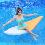 Water Inflatable Toy Ice Cream Cushion, PVC Ice Cream Water Bed,Inflatable Swimming Aqua Lounger Pool Float, for Summer Outdoor Adults And Kids