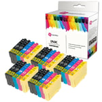 25 Ink Cartridges For Epson Workforce Wf-2520nf Wf-2630wf Wf-2750dwf Wf-2010w