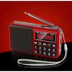 Radio Portable FM/AM(MW)/SW/USB/Micro-SD/MP3, Poste Radio avec Grands Boutons et Grand Écran,Radio Portable Rechargeable Batterie 1200 mAh (Bleu)