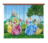 Pair of ready made curtains children's bedroom Disney Princess 180x160cm Castle