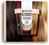Garnier Good Permanent Hair Dye Premium Starter Kit, 4.15 Iced Chestnut Brown, 8